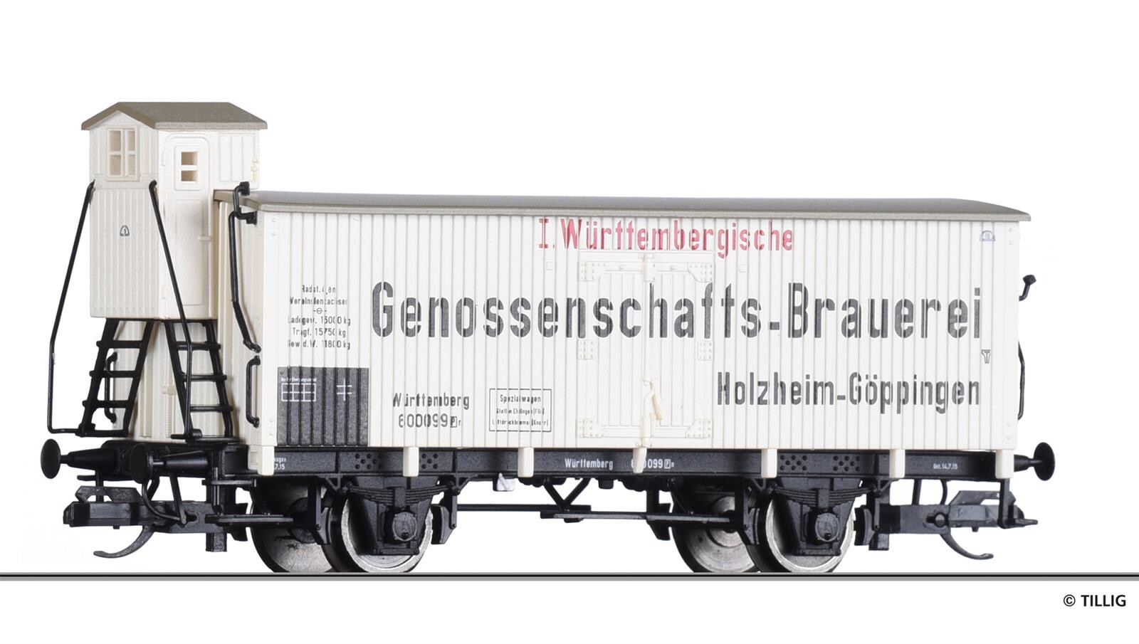 Tillig 17923 Kühlwagen I Württemb Genossenschafts Brauerei Ep I