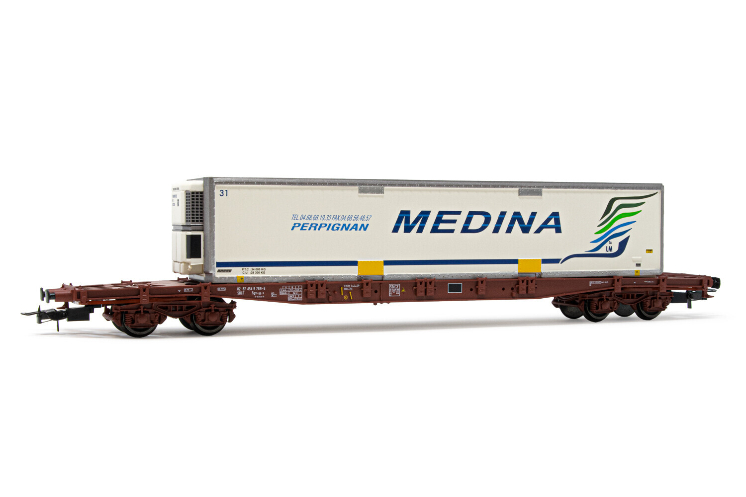 Jouef HJ6211 Containerwagen Sgss Mit Container MEDINA Ep V SNCF 45 10