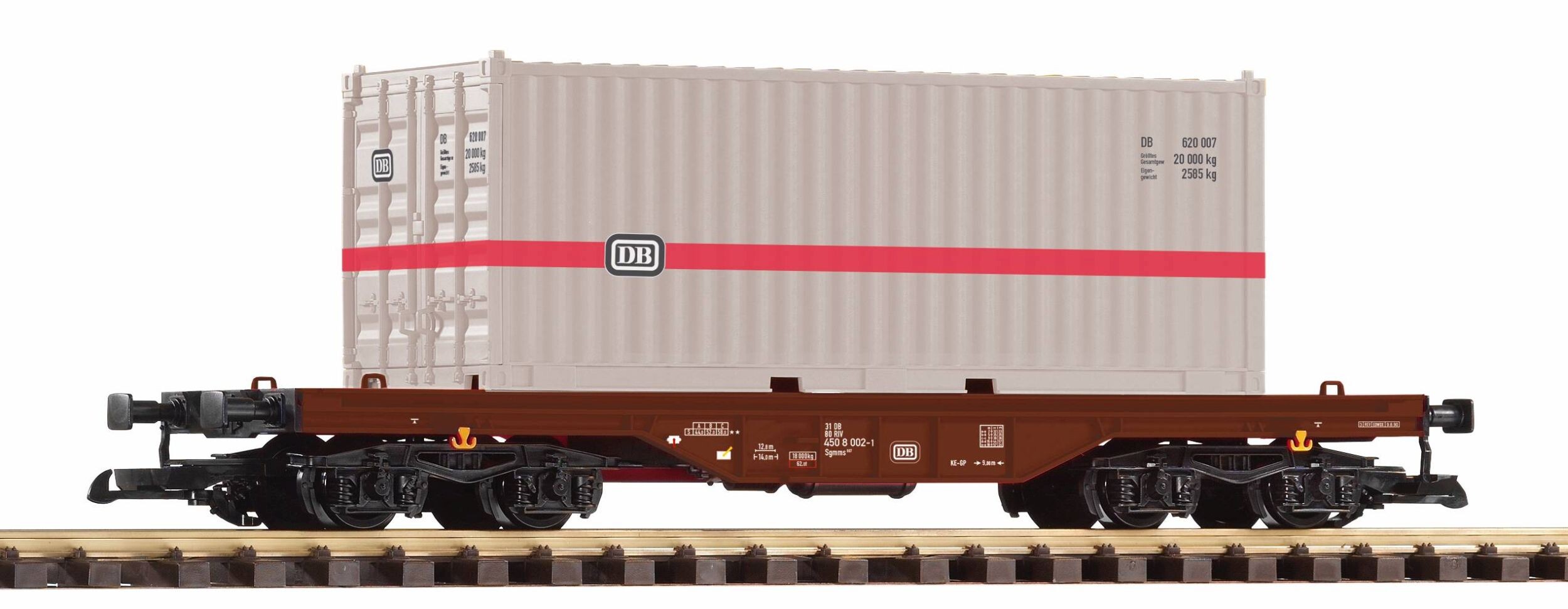 Piko Flachwagen Mit Container Ep Iv Db