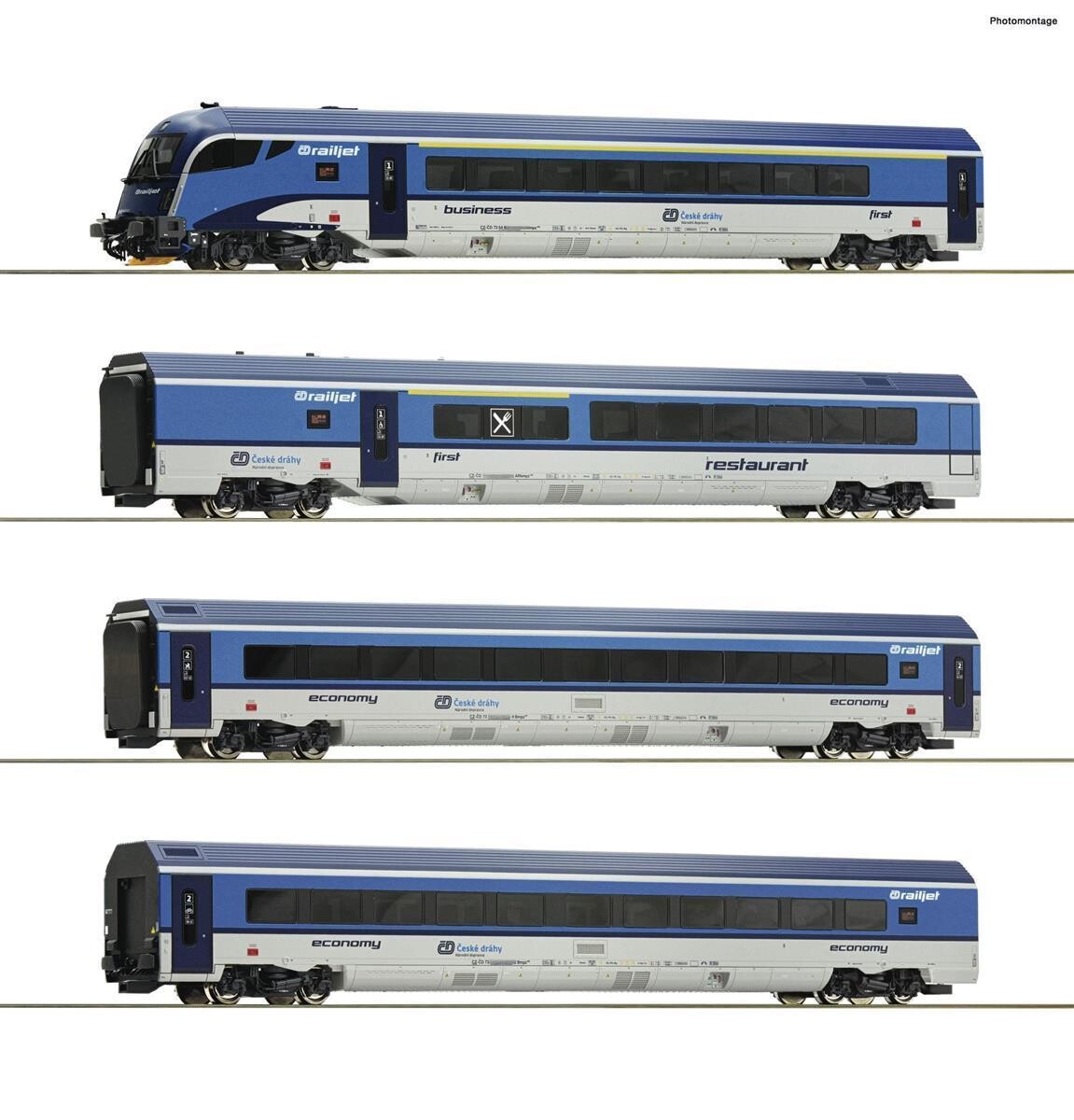 Roco 74064 4 Set Personenzug Ep VI CD 301 90