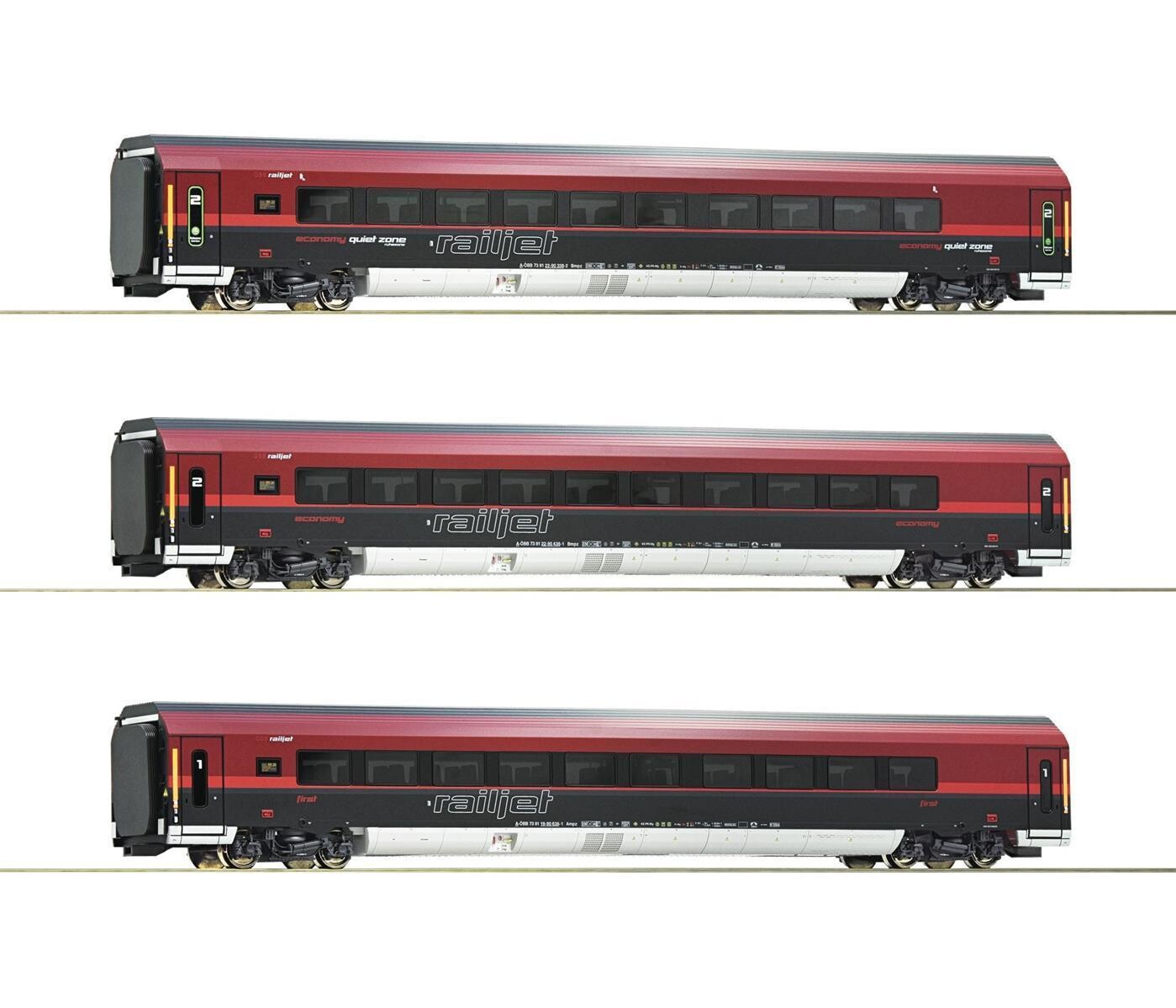 Roco Set Personenwagen Railjet Ep Vi Bb Ac