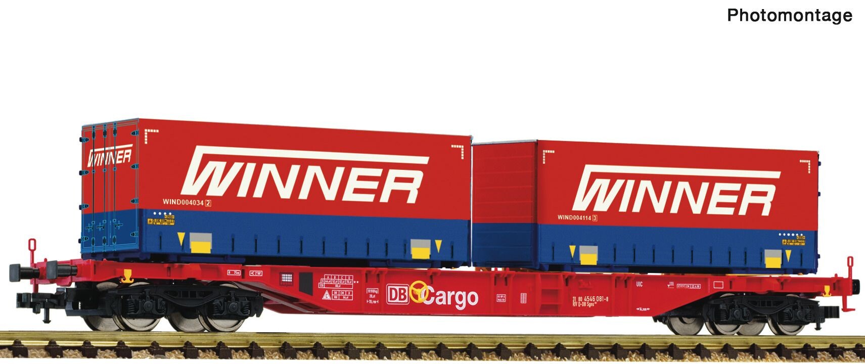 Fleischmann 825037 Containertragwagen Ep VI ERR 44 90