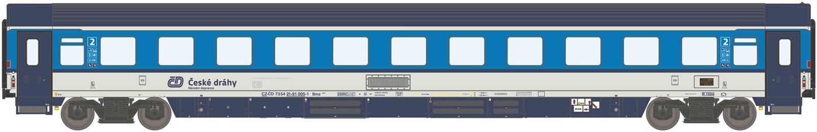 Asm Eurocity Abteilwagen Klasse Bauart Bmz Der Tschech