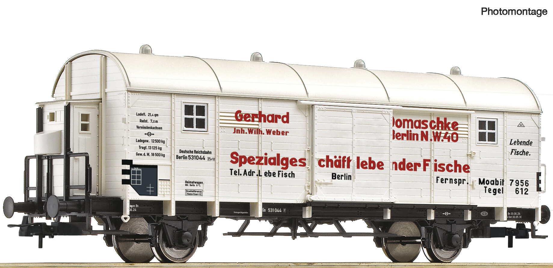 Roco 6600039 Fischtransportwagen Berlin Gerhard Domaschke Ep II DRG