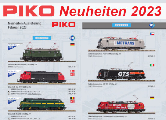 PIKO Neuheiten 2023 - PIKO Neuheiten Erstauslieferungen Februar 2023