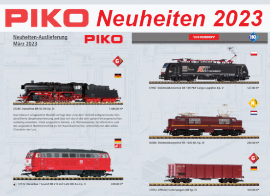 PIKO Neuheiten 2023 - PIKO Neuheiten Erstauslieferungen März 2023