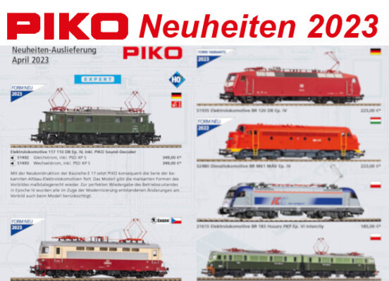 PIKO Neuheiten 2023 - PIKO Modellbahn Neuheiten Erstauslieferungen April 2023