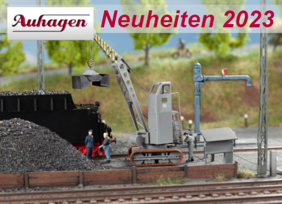 Auhagen Neuheiten 2023 - Auhagen Modellbahn Zusatz Neuheiten Juli 2023 Multicar Raupenkran Spur H0