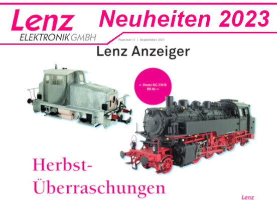 Lenz Neuheiten 2023 - Lenz Modellbahn Herbst- Ueberraschungen 2023