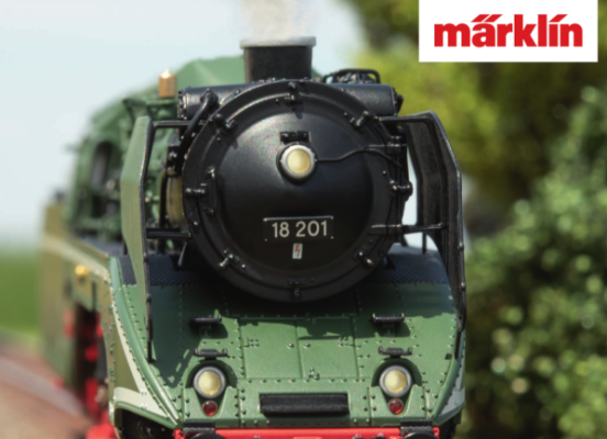 Märklin Prospekt Dampflok 18 201 - Märklin Prospekt 38201 H0 Dampflok 18 201 - Der grüne Dampflokstar