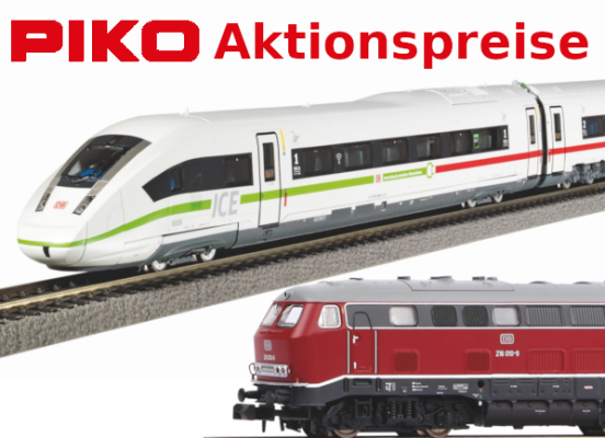 PIKO Aktionspreise November 2023 - PIKO Sonderpreisangebot November 2023 Aktion Internationaler Tag der Modellbahn