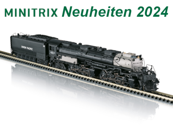 Minitrix Neuheit 2024 - Minitrix 16990 Dampflok Reihe 4000 Big Boy - Modellbahn Neuheit 2024