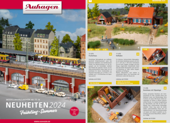 Auhagen Katalog Neuheiten 2024 - Auhagen Katalog Modellbahn Neuheiten 2024 Frühling-Sommer