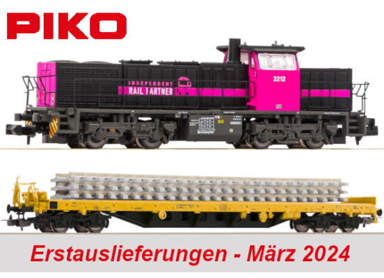 PIKO Erstauslieferungen April 2024 - PIKO Modellbahn Neuheiten Erstauslieferungen April 2024