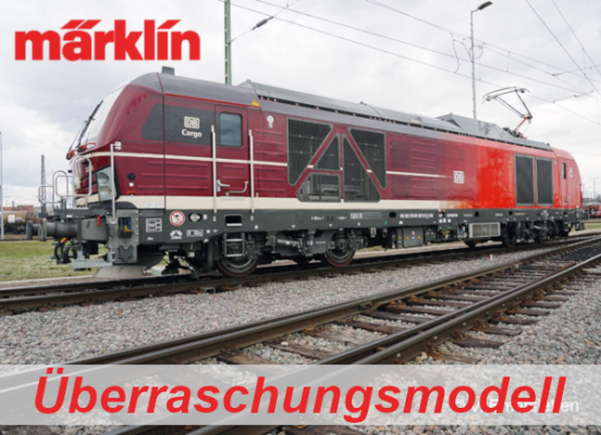 Märklin 2. Überraschungsmodell März 2024 - Märklin zwotes Überraschungsmodell März 2024 - H0 Modellbahn Neuheit - Dual-Mode-Lok BR 249 Siemens Vectron light HVO Frittenfett Ep. VI DB Cargo AG