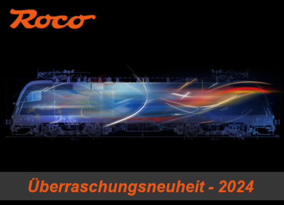 Roco Überraschungsneuheit Fußballjahr 2024 - Roco Überraschungsneuheit im Fußballjahr 2024 - EURO 2024 Germany Deutschland - ÖBB Railjet E-Lok
