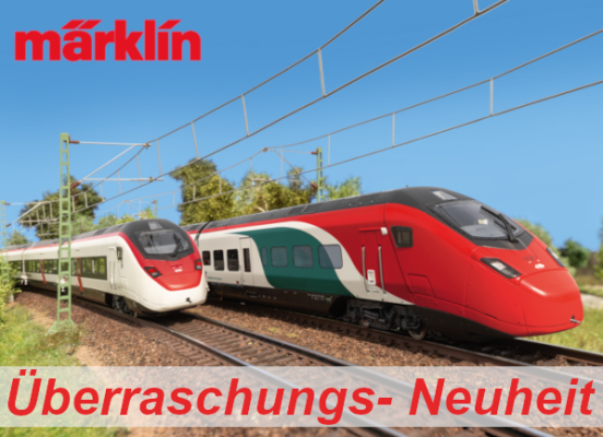 Märklin Überraschungs- Neuheiten April 2024 - Märklin Überraschungsmodell April 2024 - H0 Modellbahn Neuheiten - Triebzug Giruno RABe 501