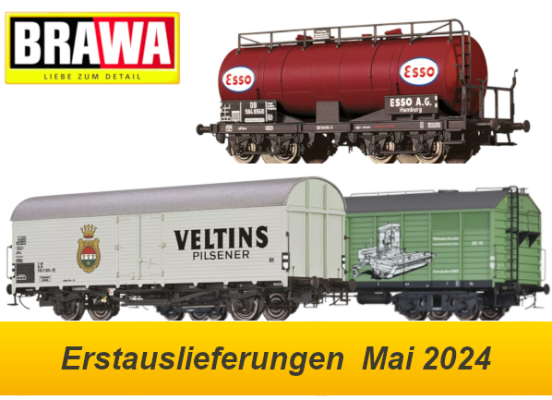 Brawa Erstauslieferungen Mai 2024 - Brawa Modellbahn Neuheiten Erstauslieferungen Mai 2024