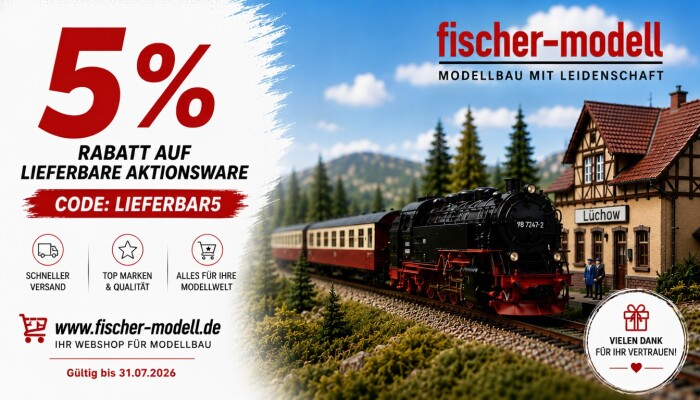 5 Prozent Rabatt auf lieferbare Sonderangebote - 5% Rabatt auf lieferbare Sonderangebote