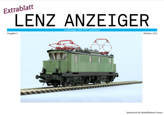 Lenz Anzeiger Neuheiten Oktober 2022 - Lenz Anzeiger Katalog Neuheiten Oktober 2022