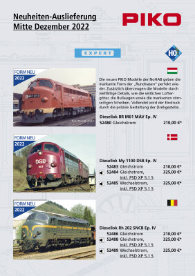 PIKO Neuheiten Auslieferung Mitte Dezember 2022 Spur H0 und TT - PIKO Neuheiten Auslieferung Mitte Dezember 2022 Spur H0 und TT