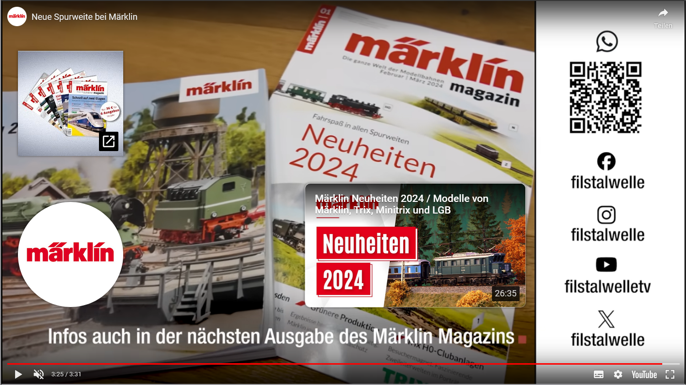 Paukenschlag - Neue Spurweite bei Märklin - Neuheiten 2024 - Katalog 2025 - Magazin