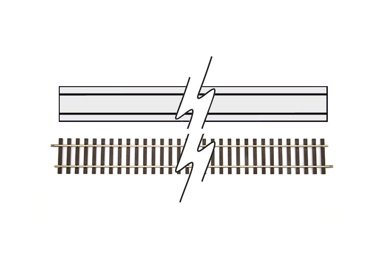 Lenz 45014 Gleis flexibel G4, Länge 914,4mm