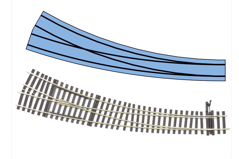 Lenz 45035 Bogenweiche rechts