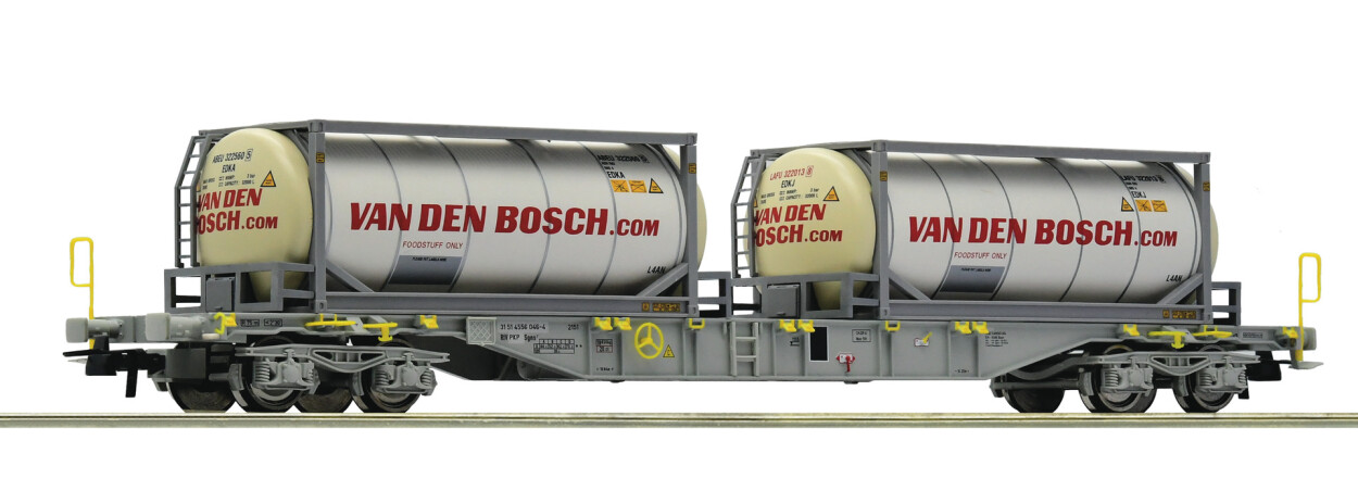 Roco 77347 Containertragwagen Sgns + Container Ep. V – VI PKP