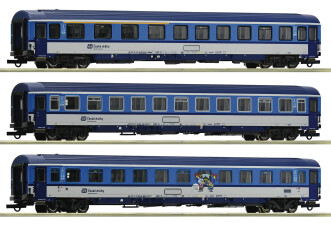 Roco 6200002 3er Set Personenwagen Eurofima Ep. VI CD