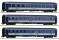 Roco 6200002 3er Set Personenwagen Eurofima Ep. VI CD