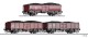 Tillig 01036 3er Set offene G&uuml;terwagen EUROP beladen mit Steinkohle Ep. III DB SBB DSB