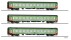 Tillig 01066 3er Set Personenwagen Flixtrain BA Halberstadt Ep. VI FliXTRAIN