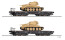 Tillig 01801 2er Set Schwerlastwagen SSyms mit Panzer T34 /85 Ep. III DR