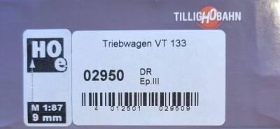 Tillig 02950 Triebwagen VT 133 Ep. III DR