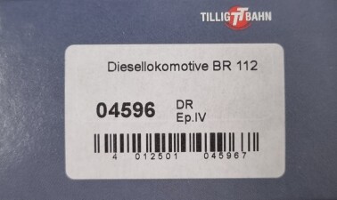 Tillig 04596 Diesellok BR 112 Ep. IV DR