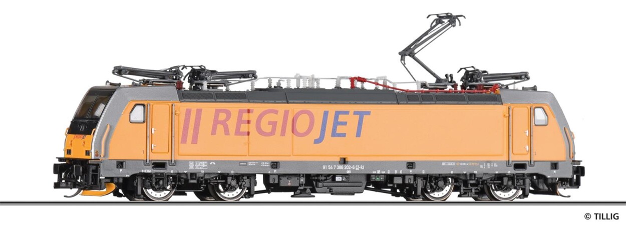 Tillig 05034 E-Lok Reihe 386 Ep. VI RegioJet