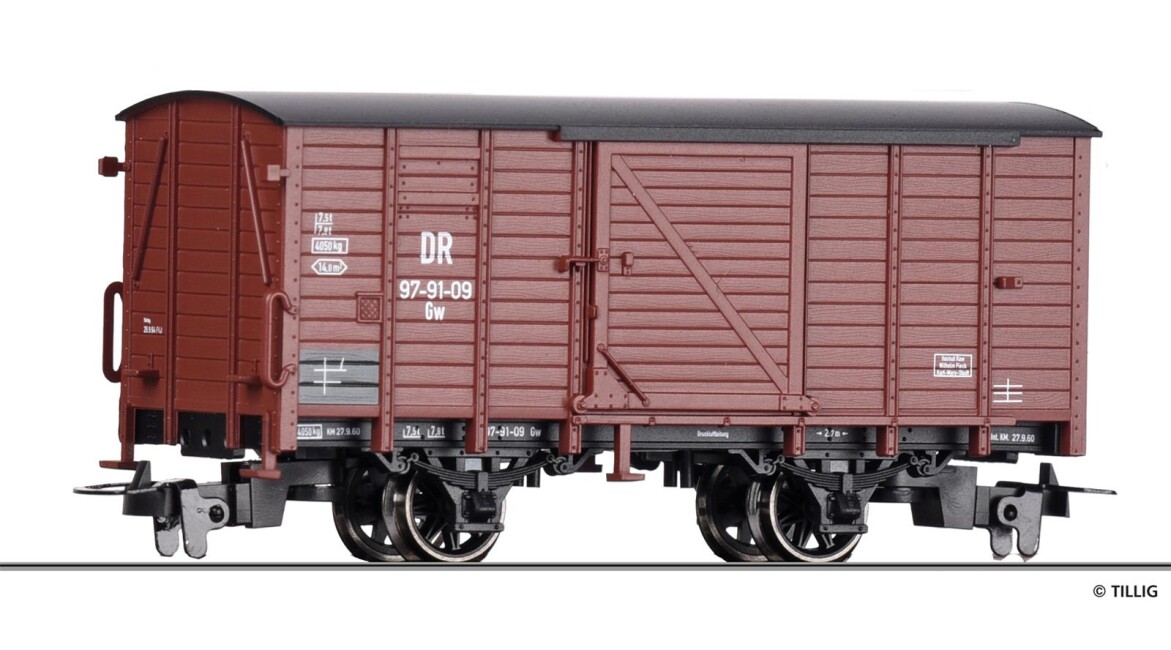 Tillig 05905 Gedeckter Güterwagen Gw Ep. III DR