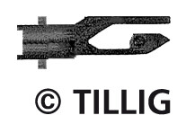 Tillig 08828 Kurzkupplung ohne automatische Funktion (Beutel à 20 Stück)
