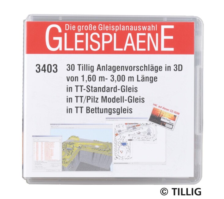 Tillig 09545 TT-Gleispläne I (USB-Stick)