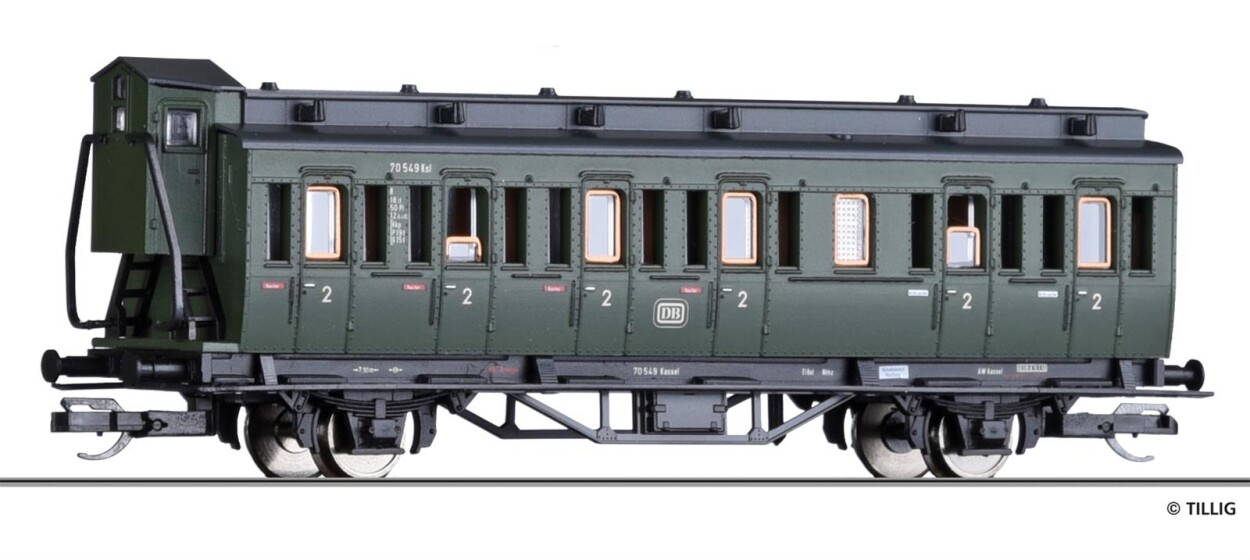 Tillig 13050 Personenwagen Bauart C pr-21 2. Klasse Ep. III DB
