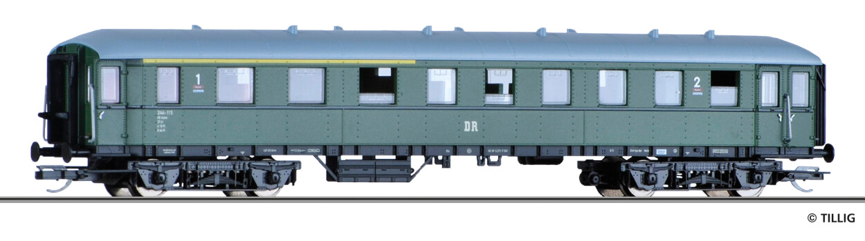 Tillig 13351 Personenwagen AB4ü 1./2. Klasse Ep. III DR
