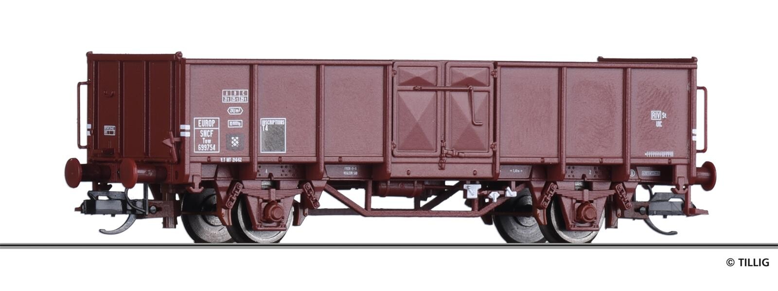 Tillig 14078 Offener Güterwagen Tow Ep III SNCF 25 40