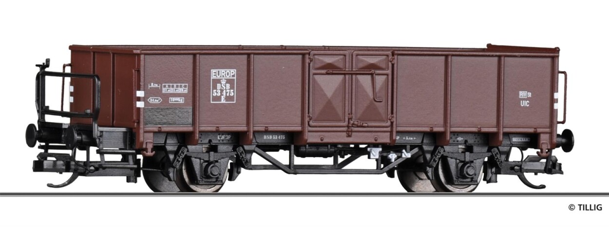 Tillig 14091 Offener Güterwagen EI Ep. III DSB