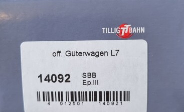Tillig 14092 Offener G&uuml;terwagen L7 Ep. III SBB