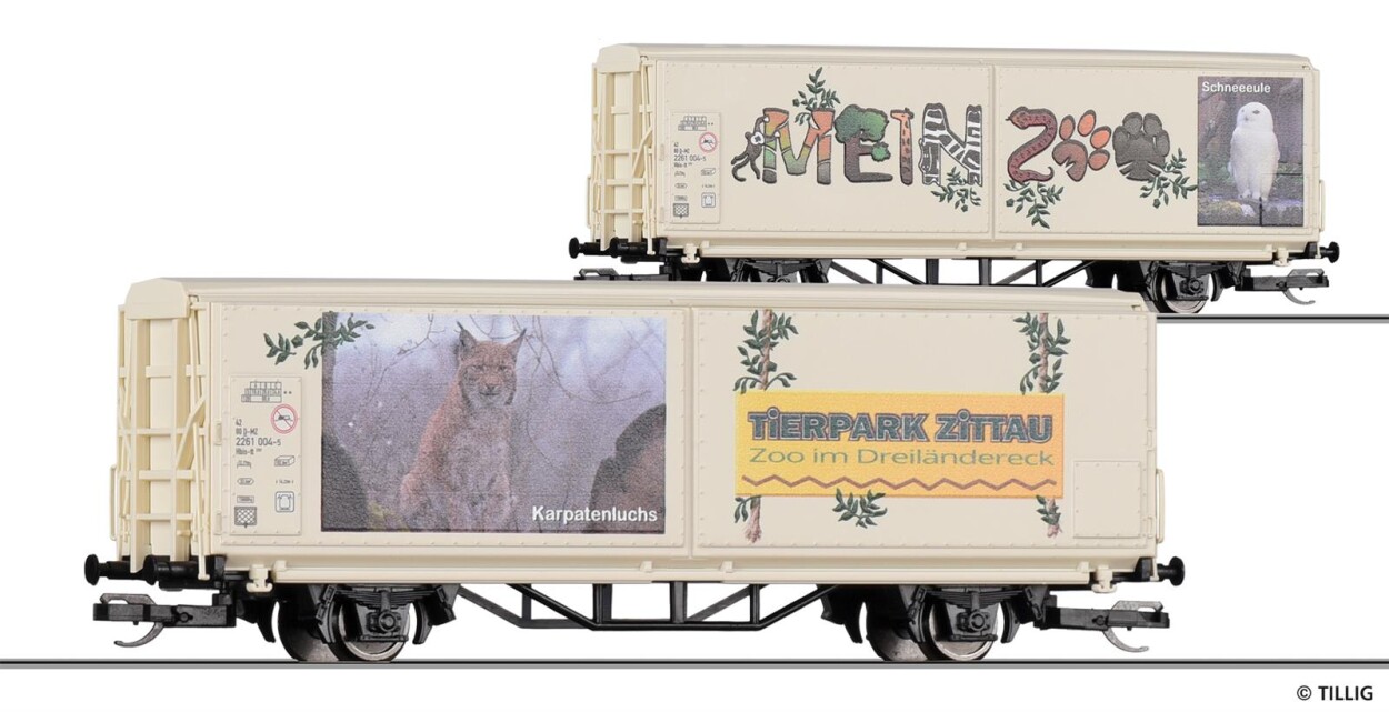 Tillig 14852 START-Schiebewandwagen Hbis-tt „Mein Zoo“ Ep. VI