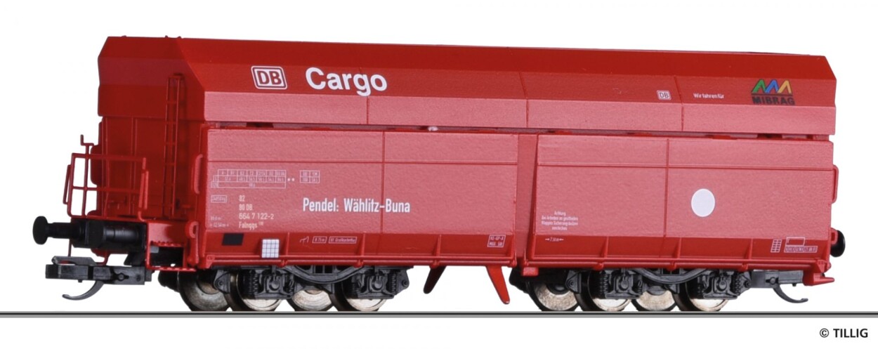 Tillig 15294 Selbstentladewagen Falnqqs MIBRAG Ep. V DB Cargo