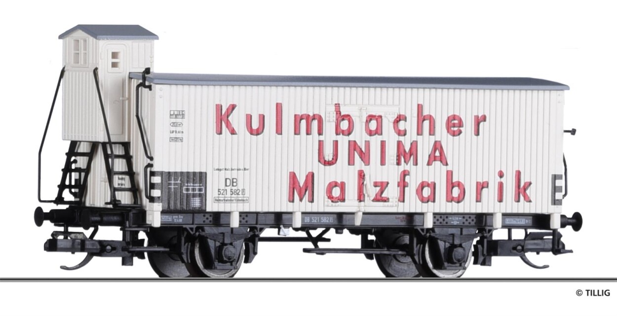 Tillig 17391 Kühlwagen „UNIMA-Malzfabrik Kulmbach“ Ep. III DB
