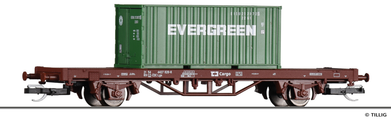 Tillig 17482 START-Containertragwagen Lgs mit Container Ep. VI CD