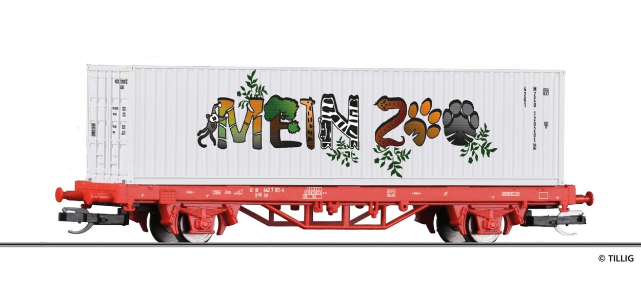 Tillig 17483 START-Containertragwagen „Mein Zoo" Ep. VI